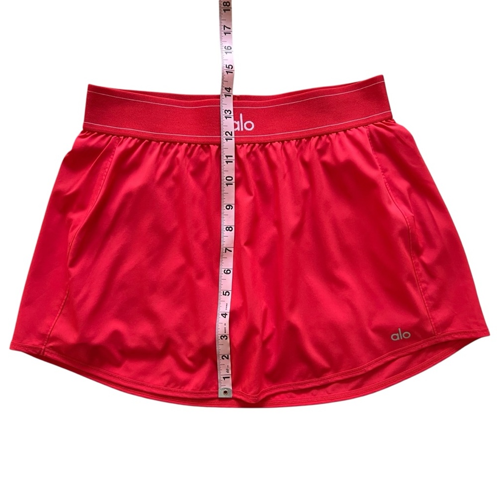 ALO Yoga Match Point Tennis Skirt in Red Hot Summer Limited Edition Size M - Picture 10 of 11